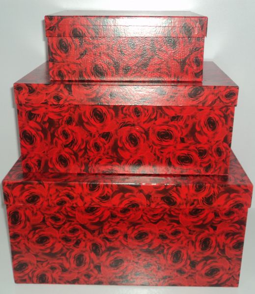 Kit caixas de papelão com 3 peças